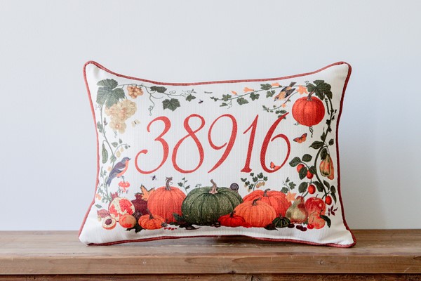 Happy Fall Distressed Words Pillow | Little Birdie