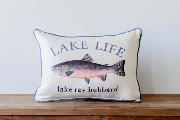 Swimming Fish Hooked Pillow - Gifted Parrot