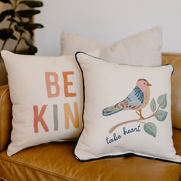 Take Heart Charming Bird Tea Towel | Little Birdie